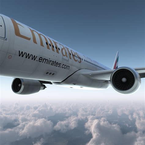 3D Airbus A330 P2F Emirates Rigged | 3D Molier International