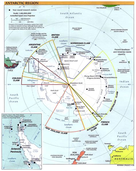 Arctic & Antarctic Polar regions map, guides and information