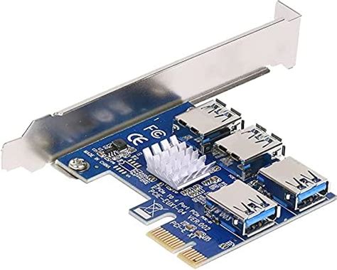 SaiRetail.Com PCIe 1 to 4 Pcie Riser Card, PCI-Express Splitter 16X ...