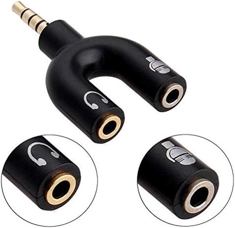 Fyugo™ 3.5mm Audio Jack to Headphone Microphone Splitter Converter ...