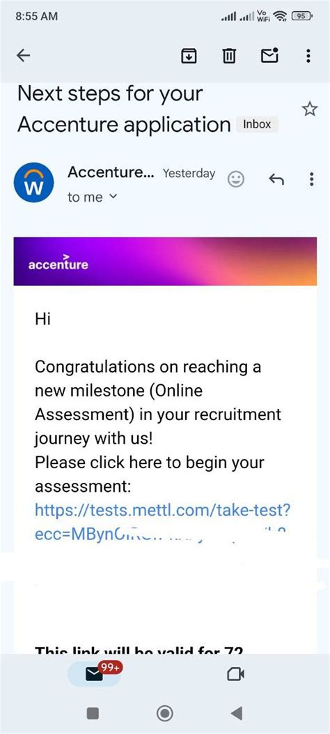 Yesterday morning I had my first round interview with Accenture , and ...