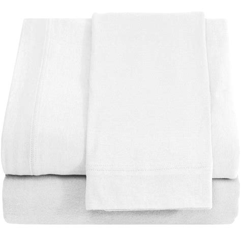 Hospital Twin Extra Long 100% Cotton Jersey Sheet Set - Soft and Comfy ...