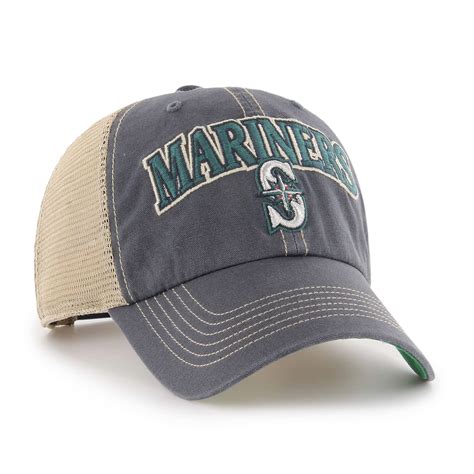 Seattle Mariners 47 Brand Tuscaloosa Vintage Navy Clean Up Mesh ...
