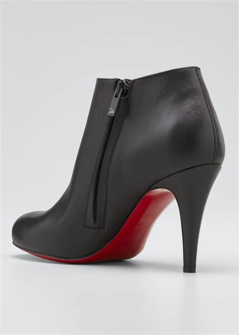 Christian Louboutin Belle Leather Red-Sole Ankle Boots | Christian ...