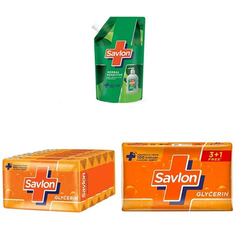 Savlon Herbal Sensitive pH balanced Liquid Handwash Refill Pouch, 725ml ...