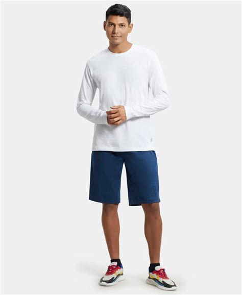 Buy Super Combed Cotton Rich Solid Round Neck Full Sleeve T-Shirt ...