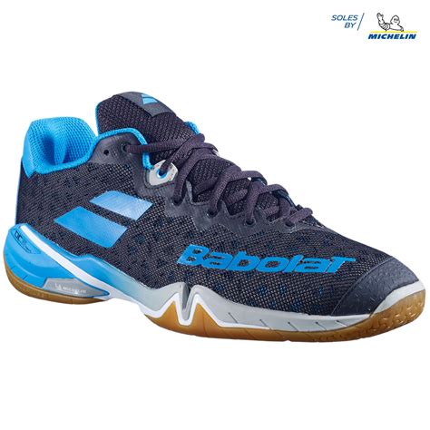 Babolat Men's Shadow Tour Badminton Shoes- Black/Blue – Achivr