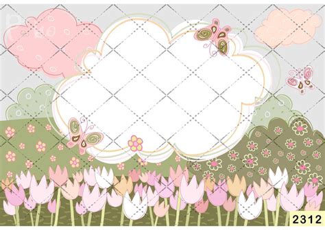 Cloud With Flower Pink Backdrop-Fabric Backdrop – Poko baby props