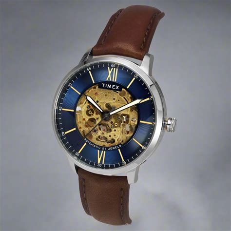 Timex TWEG23501 Navy Blue And Brown Analog Watch For Men – Universal ...