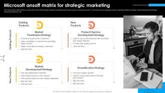 Microsoft Ansoff Matrix For Strategic Microsoft Strategy For Continuous ...