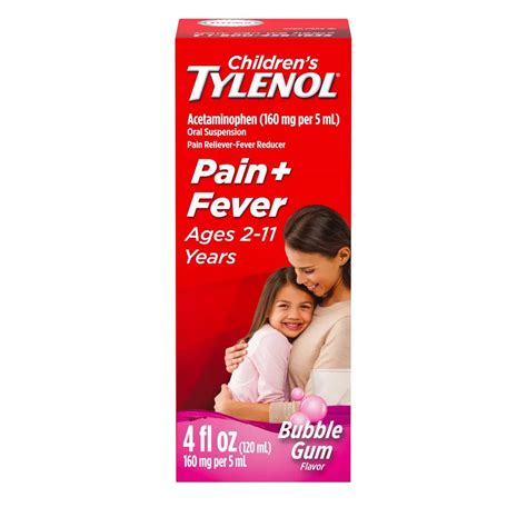 Tylenol Children's, Jarabe para alivio del dolor y fiebre, para niños de 2 a 11 años, 120ml ...