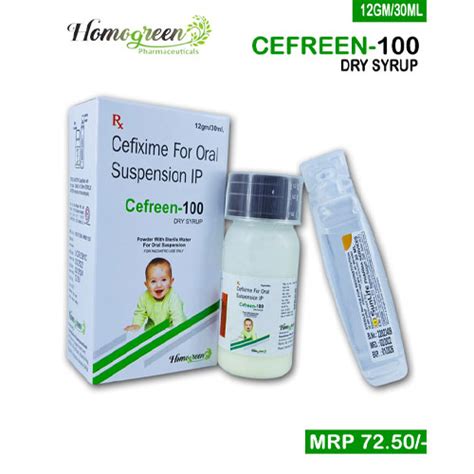 CEFREEN-100 Dry Syrup Homogreen Pharmaceuticals