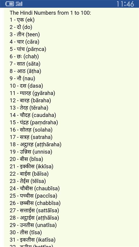 [Best Answer] 1 to 50 Hindi numbers in word. In Hindi language only ...