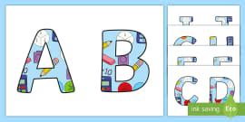 👉 Maths Area Display Lettering (teacher made) - Twinkl