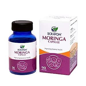 ADD GEAR SCRAVON Moringa Capsule 250 mg (90 capsules) Ayurvedic Shigru ...