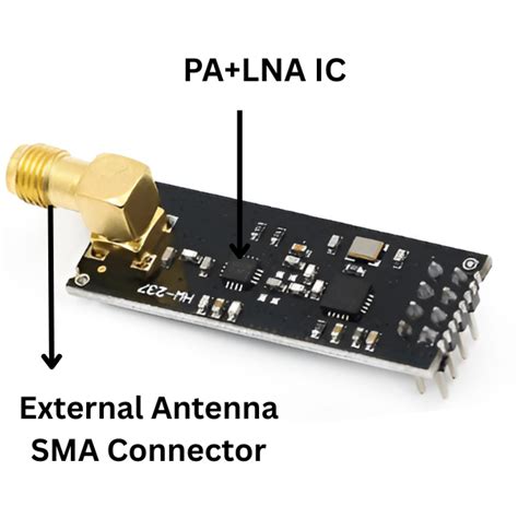 2.4GHz NRF24L01+PA+LNA SMA Wireless Transceiver Antenna