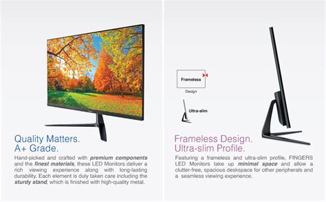 FINGERS The Big Picture LED Monitor Satin-2150 [21.45 (51.48cm), FHD ...