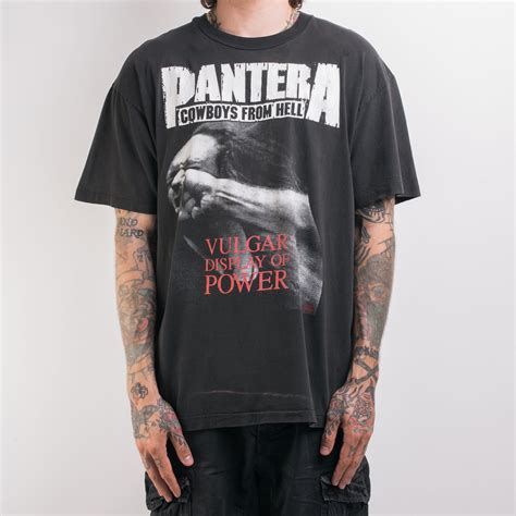 Vintage 1992 Pantera Vulgar Display Of Power T-Shirt – Mills Vintage USA