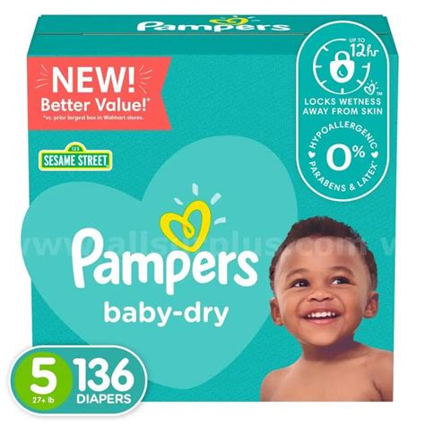 Pampers Baby Dry Size 5 Diapers - 136 Count | AllSurplus | Indianapolis