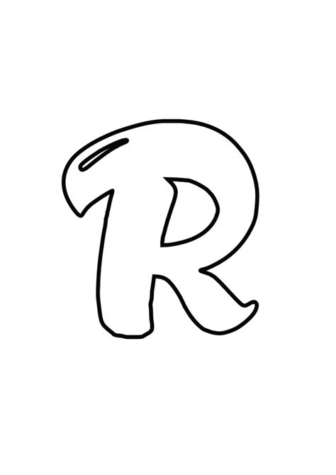 Download Printable Bubble Letter R - Bubble Letters