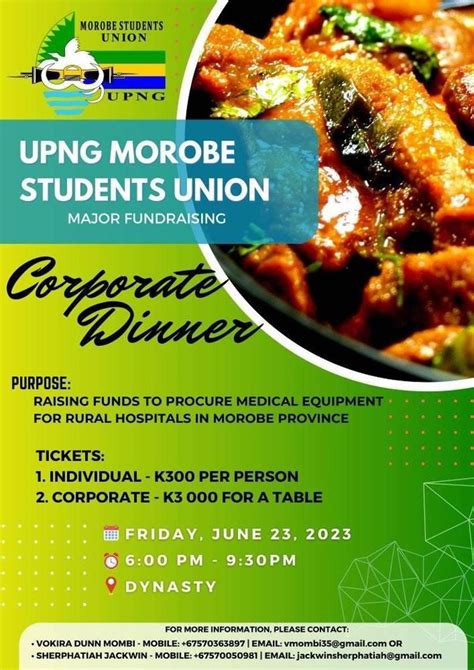 UPNG MSU MAJOR FUNDRAISER-2023, Dynasty Seafood Restaurant, Vision City ...