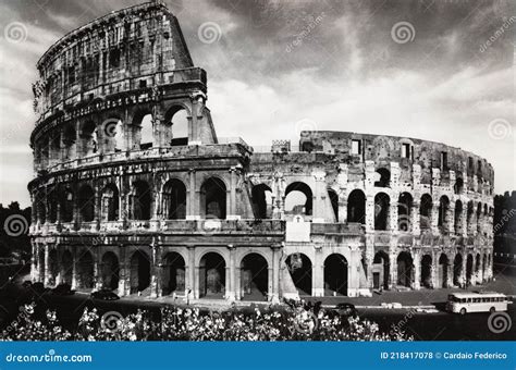Rome the Colosseum in the 1950s Editorial Stock Photo - Image of ...