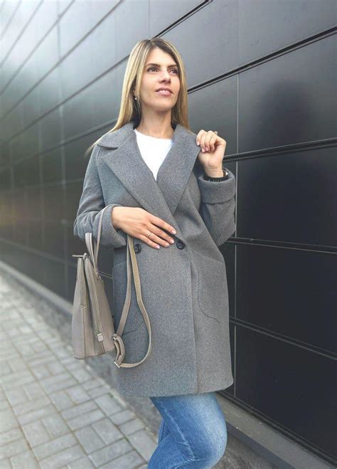 Женское кашемировое пальто Fashion 50/52 графит от продавца: My locker ...