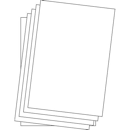 Lakeer A4 White Color Paper/Sheet 180-210 GSM Pack of 50 Sheets-White ...