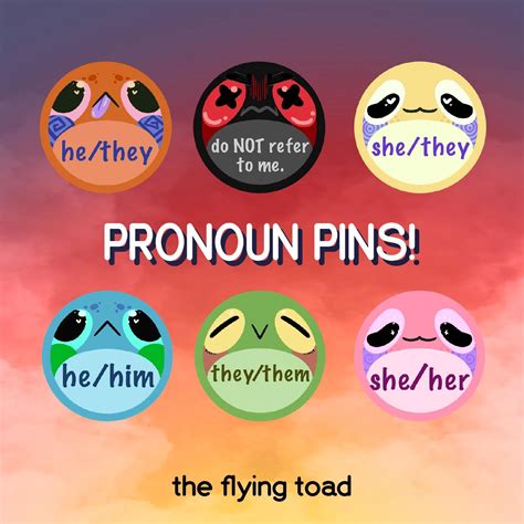 Froggy Pronoun Buttons! - Etsy