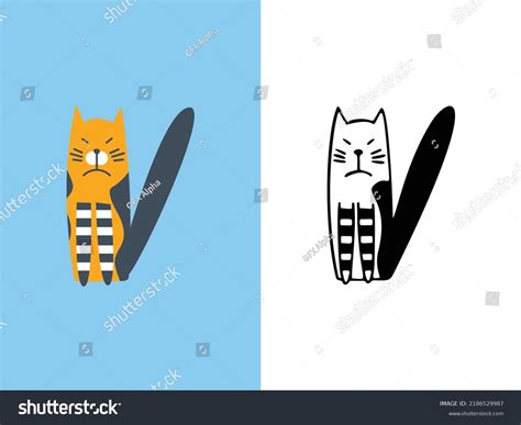 Cute Cats Letter V Logo Designs Stock Vector (Royalty Free) 2186529987 | Shutterstock