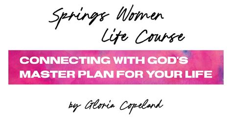 Womens Life Course: Connecting with Gods Master Plan for Your Life ...