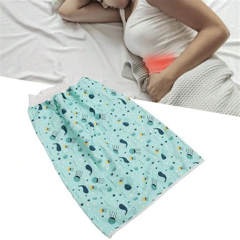 Adult Diaper Skirt Wearable Incontinence Mat Washable Cotton Cloth ...