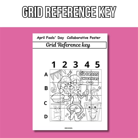 April Fools' Day Collaborative Poster Art Coloring Pages in Spanish ...