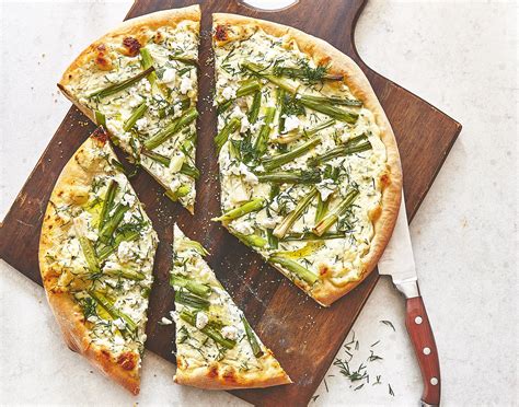 Green Onion & Feta White Pizzas | Canadian Living