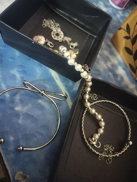 Buy Shining Diva Fashion Latest Stylish Multilayer Silver Plated Bangle ...