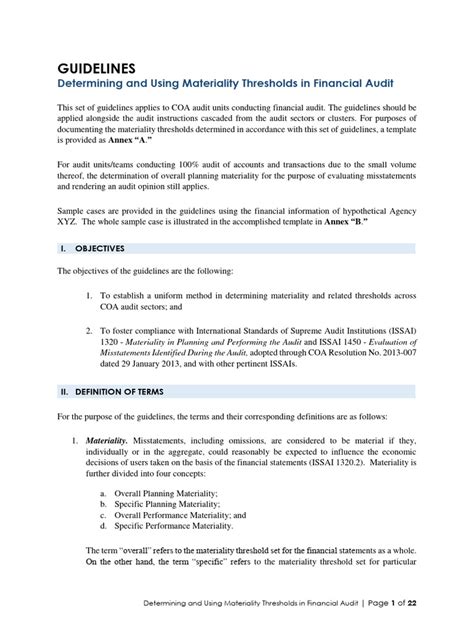 Image result for Materiality Audit