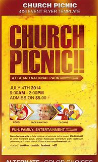 Image result for Church Picnic Flyer Templates Free