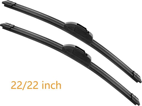 2Pcs All Weather Automotive Replacement Wiper Blades Universal Quiet ...