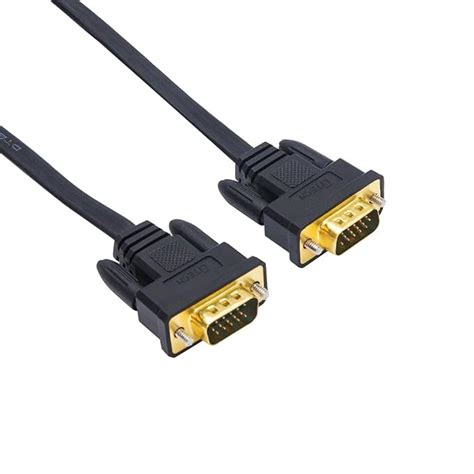 DTECH VGA to VGA 1.8m Cable Thin Flat Type VGA Cable Standard 15 Pin ...