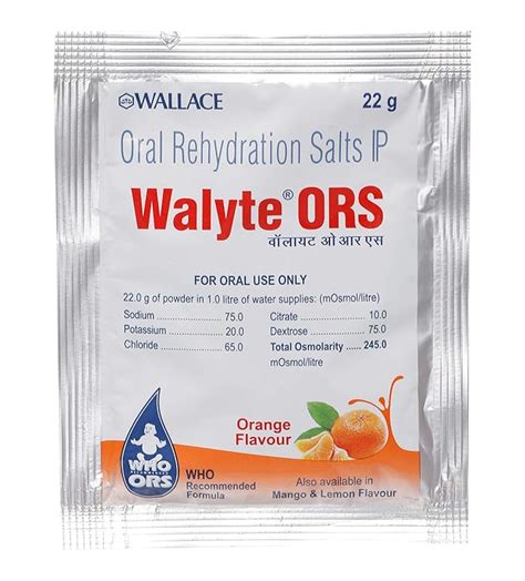 Buy Walyte ORS Orange Flavour Powder - 22 gm Online at Low Prices in ...