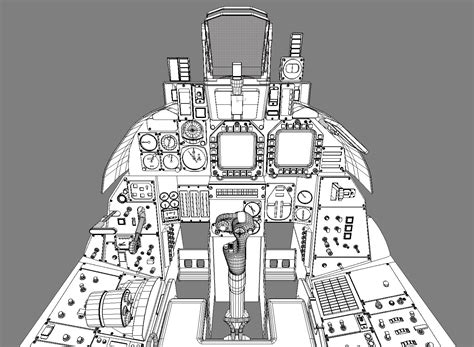 F-14 cockpit. 3D Model $175 - .max .fbx .obj .3ds - Free3D