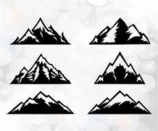 Mountain Clipart by Mountain Svg Mountain Clipart Silhouette Cut Files Etsy Mountain Clipart