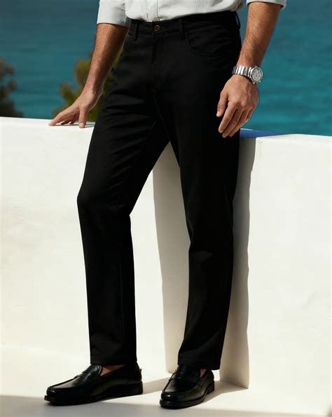 Shop Men’s 5 Pocket Textured Tailored Chino Pants Charcoal | Sleek ...