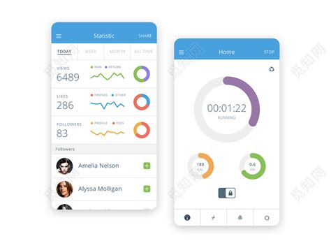 tracking app - ui design - UpLabs