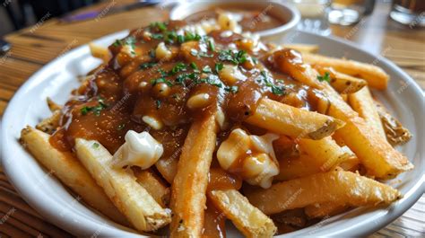 Premium Photo | Traditional Canadian Poutine Dish with Golden French ...