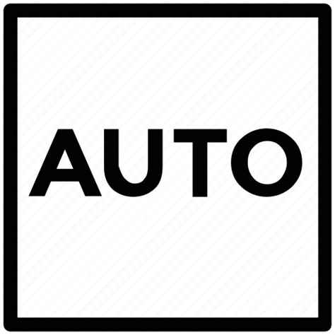Auto sign, automatic, digital, flash auto, image auto, picture auto icon