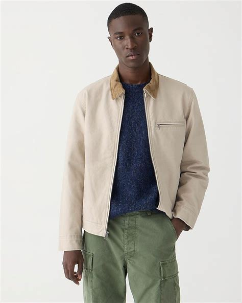 J.Crew Wallace & Barnes Canvas Work Jacket in Natural for Men | Lyst