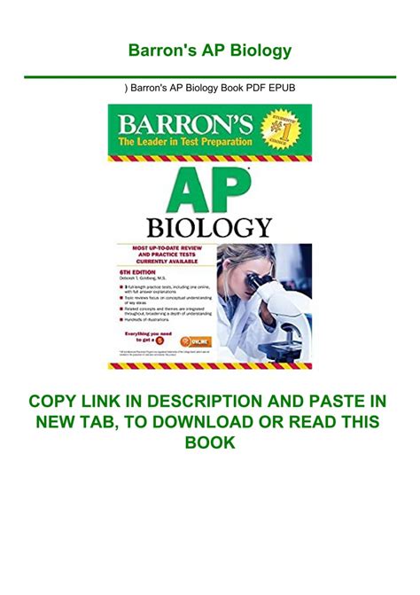 ^DOWNLOAD-PDF) Barron's AP Biology Book PDF EPUB