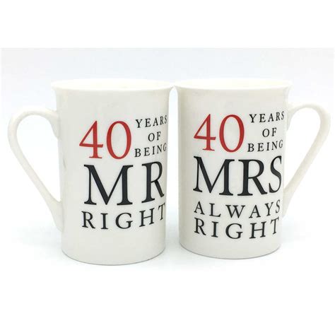40th Wedding Anniversary Traditional Gift