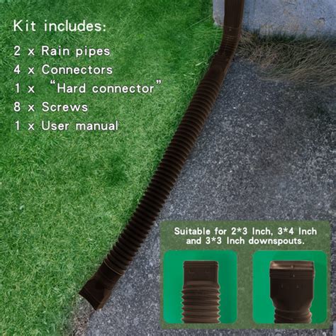 2 Pack Gutter Downspout Extensions, Downspout | Ubuy India